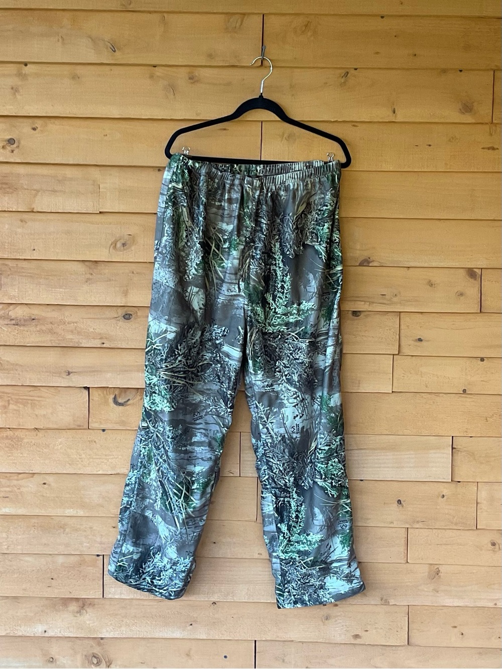 AGO All Game Outfitters Camo Hunting Pants XL Drawstring Waterproof